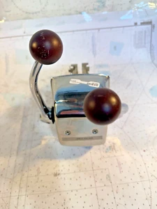 Morse Dual Handle Control, Red Knobs, Used. - Picture 1 of 7