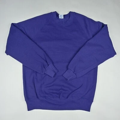 Sudadera Suéter JERZEES Vintage Blanco Cuello Redondo Hecho en EE. UU. Para Mujer Grande Foto 1 de 4