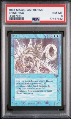 1994 Magic the Gathering BRINE HAG Legends English NM-MT PSA 8 MTG - Image 1 of 2
