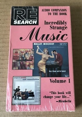 RE/SEARCH INCREDIBLY STRANGE MUSIC Volume 1 - Cassette Tape NEW!!! - Image 1 of 4