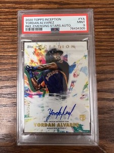 2020 Topps Inception Yordan Alvarez RC Auto #/245 PSA 9 Mint