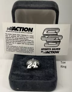 #24 Jeff Gordon / William Byron - Sterling Silver - Charm Toe Ring - (Bracelet) - Picture 1 of 8