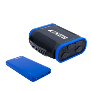 Kings 24AH Lithium Portable Power Pack 307Wh +Blue 10000mAh Lithium Power Bank - Picture 1 of 12