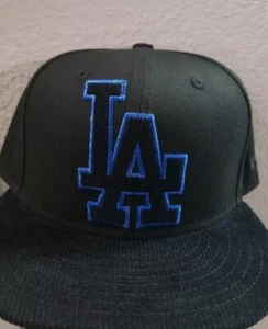 Los Angeles Dodgers Mütze Kappe Cord 59Fifty Größe 7 3/8 schwarz New Era - Bild 1 von 7