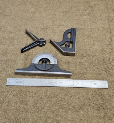 Pec 7186-012 Combination Square Tool Metal Working Machinist - Image 1 of 4