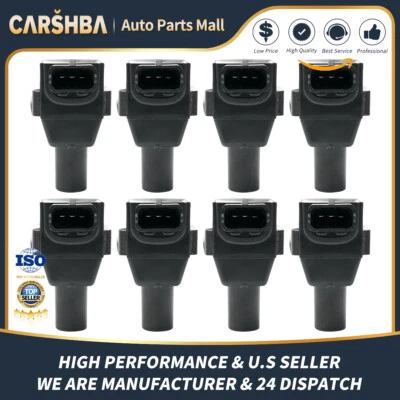 UF352 8*Ignition Coils fits 1997 Mercedes Benz E420 S420 S500 SL500 4.2L 5.0L V8 - Image 1 of 4