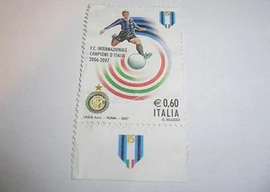 Campionato italiano di Calcio serie A 2006–07 Champion F.C. Inter Milan - Stamp - Picture 1 of 3