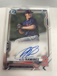 2021 Bowman Chrome Aldo Ramirez 1st Prospect Auto Autograph #CPA-ARA Red Sox