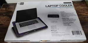 USB Laptop Cooler Tray Up To 15" | 5 Fans 2 USB Ports Adjustable Angle & Height - Picture 1 of 2