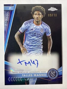 2024 Topps Chrome MLS - Talles Magno - Black Refractor Auto #09/10 - Picture 1 of 12