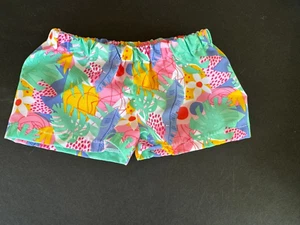 Build a Bear Full Size Clothing - New ~ Tropical Swim Trunks - Picture 1 of 1