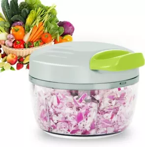 Manual Food Processor Vegetable Chopper 2.3 Cup Small Mini Hand Pull String... - Picture 1 of 2
