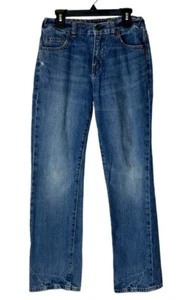 J Crew Crewcuts Jeans Youth 12 Blue Medium Wash Adjustable Waist Straight Leg - Picture 1 of 11