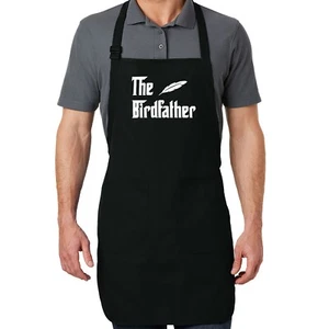 Funny Bird's Dad Lover gift Apron pockets The BirdFather Funny Dad Fathers Day - Picture 1 of 5