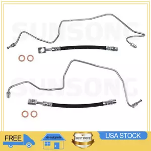 2x Sunsong Rear Left Outer Rear Right Outer Brake Line For Beetle - Picture 1 of 7