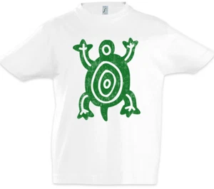 Aztec Turtle Symbol II Kinder Jungen T-Shirt Azteken Tattoo Indianer Schildkröte - Picture 1 of 1