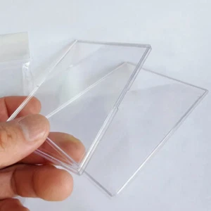 5Pcs/Pack Acrylic Transparent Collection Sleeves Frames For Collectible Trad-dm - Picture 1 of 7