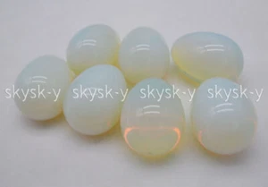 Beautiful White Moonstone Egg-shaped Magic Crystal Healing Ball Sphere Gemstone - Picture 1 of 7