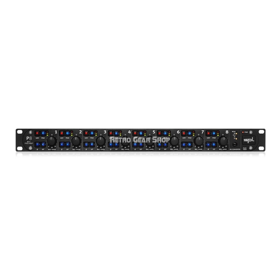 SPL P8 Eight-channel Microphone Preamplifer with Discrete Technology - Image 1 of 4