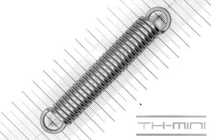 Zug-Feder 3mm Haken Öse 18x105,5mm 38,1kg Spiral Edel-stahl rostfrei Metall - Bild 1 von 1