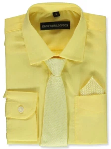 Kids World Boys' Dress Shirt & Tie (Patterns May Vary) - Picture 1 of 93