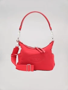 TOD'S X Alber Elbaz Happy Moments Gommini Red Neoprene Crossbody Bag NWOT - Picture 1 of 19