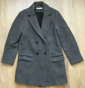 Isabel Marant für H&M Damen-Wollmischung grau zweireihiger Mantel Größe 2 - Bild 1 von 10