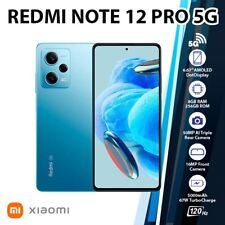 (New)Xiaomi Redmi Note 12 Pro 5G 8GB+256GB Dual SIM Android Mobile Phone - BLUE