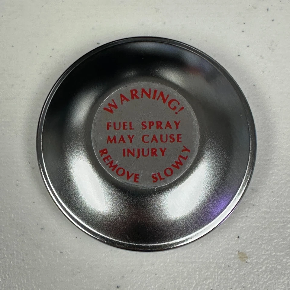 Chrome Push Fit Gas Fuel Tank Cap Cover Lid for Ford F1, F2, F3, F4 1948-1950 - Image 1 of 3