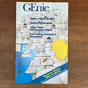 GEnie LiveWIRE Magazine July August 1992 Make A Genie Buddy! - Picture 1 of 3