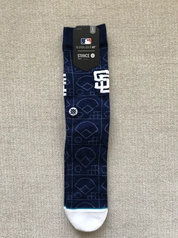 San Diego Padres SD Stance MLB Baseball Crew Socks Large Men's 9-13 Brand New Cover