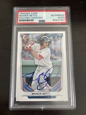 MOOKIE BETTS Auto Signed 2014 1st BOWMAN Rookie Card #BP109 PSA DNA Authentic