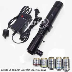 5X 10X 20X 50X 100X PLAN Achromatic Objective Metallographic Coaxial Light Lens - Picture 1 of 19