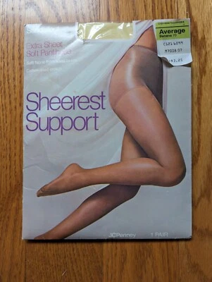 JCP New Sheerest Support Extra Sheer Pantyhose In Pastel Yellow   Average - Image 1 of 4