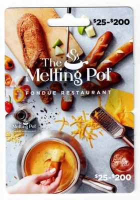 Melting Pot Gift Card Restaurant - Cheese Fondue - Food -Collectible - NO Value - Image 1 of 2