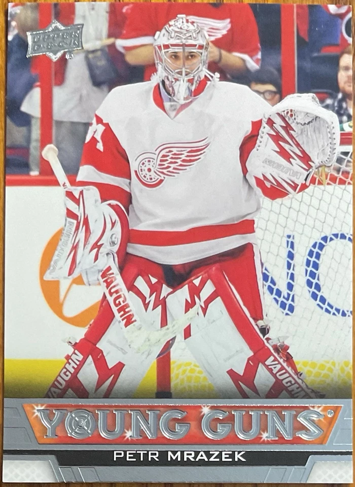 2013-14 Upper Deck Young Guns Rookie RC Petr Mrazek #466 Detroit Red Wings - Image 1 of 2