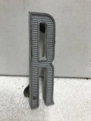 61-67 Ford Econoline Van Grill Letter R Ford Emblem OEM 1961-1967 - Image 1 of 4