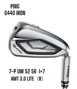 Ping     G440 Iron 7 P UW 52 56 7 piece set AWT 3.0 LITE R - Picture 1 of 2