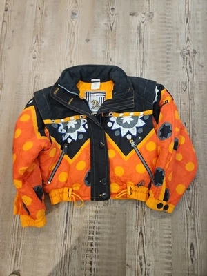 Винтажный весело и яркий цвет головы Sportswear лыж куртка размер M - Изображение 1 из 4