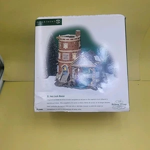 DEPT 56 ST. IVES LOCK HOUSE 58496 DICKENS HERITAGE SNOW VILLAGE CHRISTMAS - Picture 1 of 9