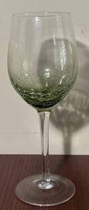 Pier 1 Olivgrün Crackle Glas Weinglas Ersatz 9" - Bild 1 von 6