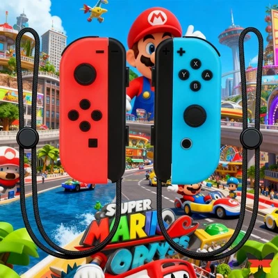 GENERIKUM 2er Set Joy Con Controller - Links&Rechts Kabelloses Gamepad Für Nintendo Switch