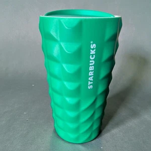 Starbucks Jade Emerald Green Holiday Studded Ceramic Tumbler 12 oz New 2024 - Picture 1 of 7