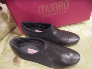 SCARPE DONNA VINTAGE "MUNRO" "BLACK KID" MADE USA - COPPIA COSTOSA TAGLIA 5 1/2M - Foto 1 di 22