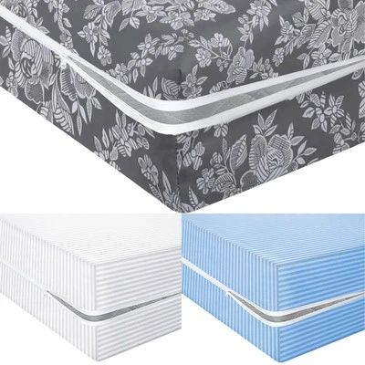Zipped Mattress Protector Cover Anti Bed Bug Total Encasement Cover Double King - Image 1 of 4
