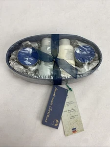 Vintage The Body Shop White Musk Set Shower Gel Body Lotion Tealight Candles - Picture 1 of 4