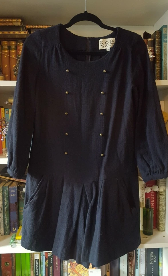 Sea New York Designer Jumpsuit Gr. 36 / S Seide Wolle Blau Navy Kurz - sehr gut! - Bild 1 von 4