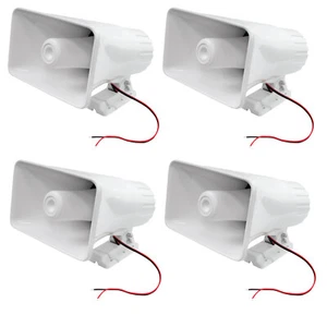 4x Pyle PHSP5 8'' 65 Watts 8 Ohms Indoor/Outdoor PA Horn Speaker - Picture 1 of 3