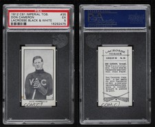 1912 Imperial Tobacco Lacrosse Series C61 Don Cameron #35 PSA 5