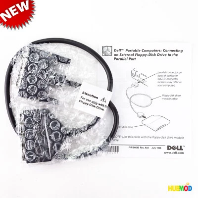 NEW DELL Latitude Laptop External Floppy Disk Drive Cable Parallel 053975 045647 - Image 1 of 3